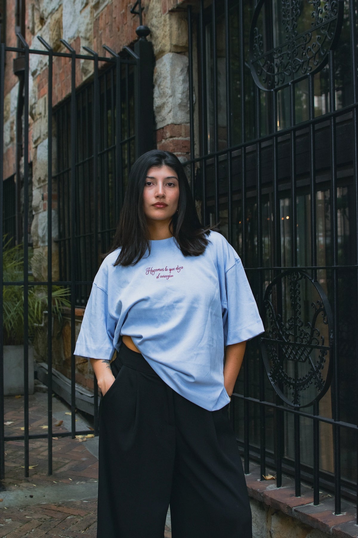 Camiseta Boxy Hagamos lo que diga el corazón