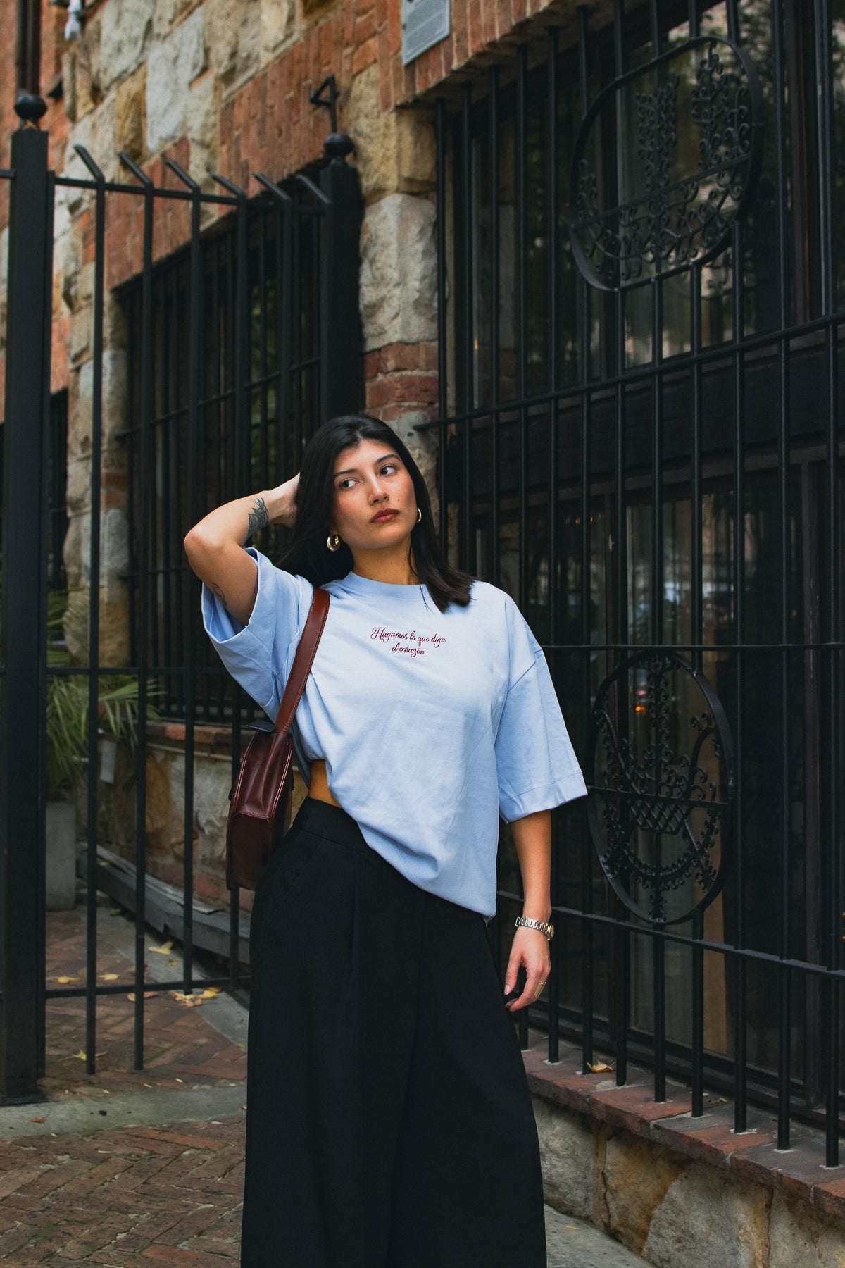 Camiseta Boxy Hagamos lo que diga el corazón